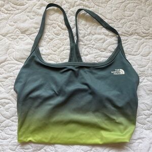 The North Face Gradient Green and Lime Sports Bra
